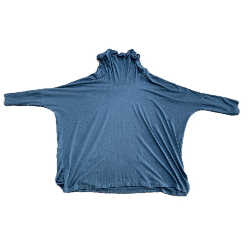 Bryn Walker Small Cowl Neck Tunic Shirt‎ Lagenlook Stretchy Bamboo Blend - Picture 7 of 8